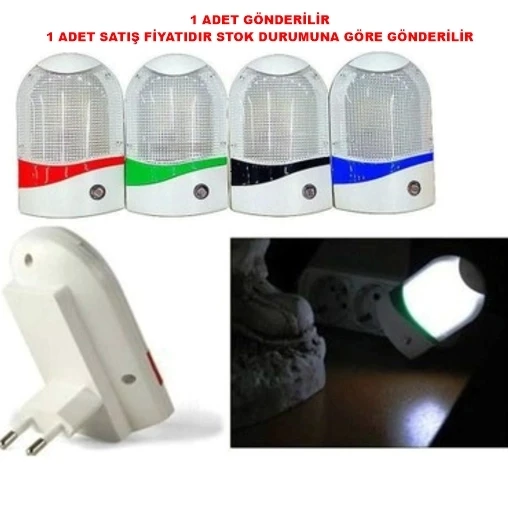 1 Watt Gece Lambası Ledli Fotoselli