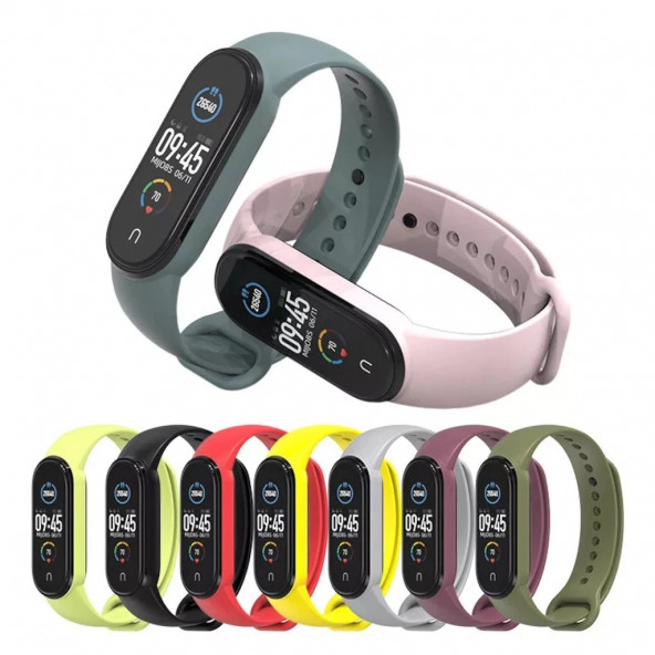 Xiaomi Mi Band 6 Mi Band 5 Silikon Kordon Kayış - 3