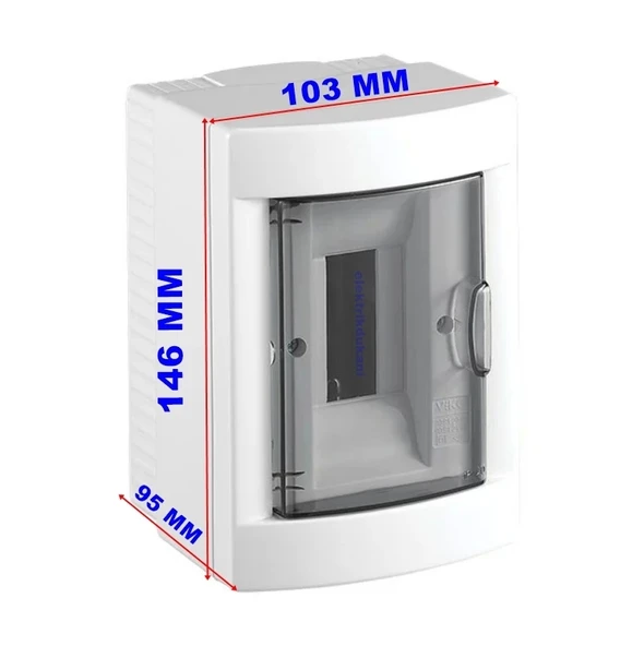 VİKO 2li Sıva Üstü Otomat Sigorta Kutusu - Klemensli IP40 Halogen Free S. Ü. - 2