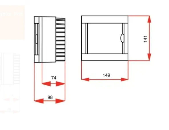 VİKO 4lü Sıva Üstü Otomat Sigorta Kutusu - Klemensli Halogen Free IP40 Dörtlü 4 lü - 2