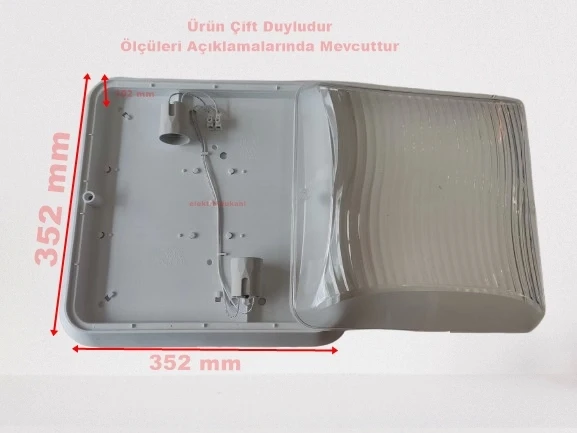 IŞILDAR ELİT MEGA ÇİFT DUYLU GLOP ARMATÜR BEYAZ - 3