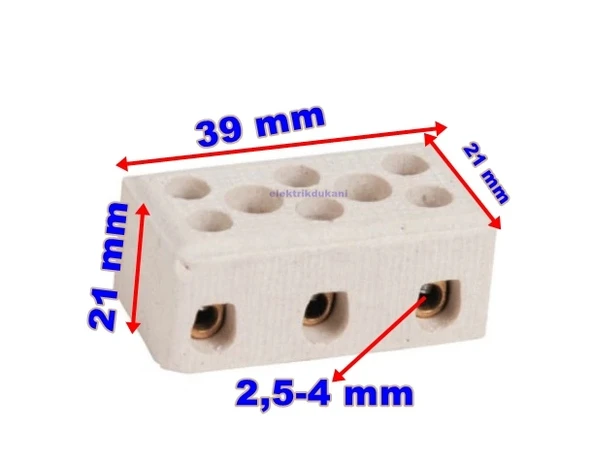 ENDER Porselen Klemens No:1 3Lü 2,5-4mm - 2