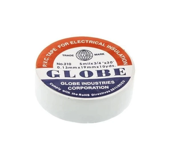 GLOBE 18MM İzole Bant BEYAZ Elektrik Bandı - 2