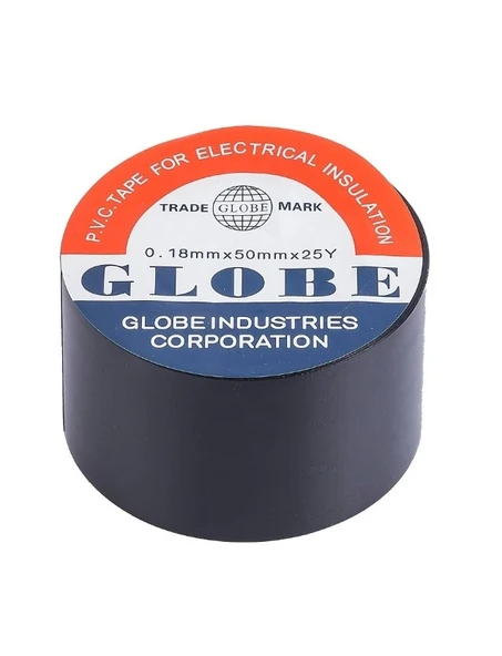 GLOBE Geniş 50mm İzole Elektrik Bant Siyah (ENDER)
