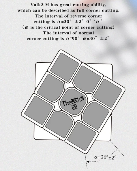Qiyi Valk3M manyetik 3x3x3 sihirli küp Valk3 M 3x3 Zeka Küpü 3x3x3 Hızlı Eğitici Zeka Küpü - 4