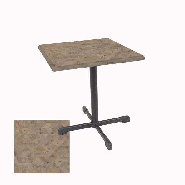 Halley Werzalit Kare ESB Mutfak Masası 70x70 - Edgy Wood ürün görseli