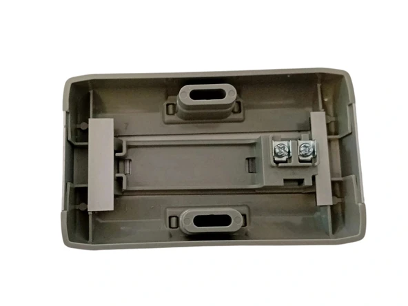 ENDER Işıksız 1li Alüminyum Tekli Zil Butonu Paneli Sıva Üstü - Resim 3