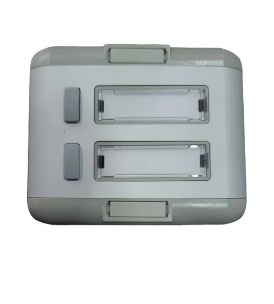 ENDER Işıksız 2li Etiketli Alüminyum Zil Paneli 2 Butonlu ürün görseli 1