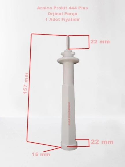 ARNİCA CO-UE Rende Diski Taşıyıcı Beyaz Mil (Prokit Mutfak Robotu Orjinal Ürün) - 2