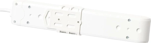 VİKO Multilet Altılı 5mt Kablolu BEYAZ Grup Priz 6lı 5 Metre Ara Kablo Topraklı Klemensli - 2