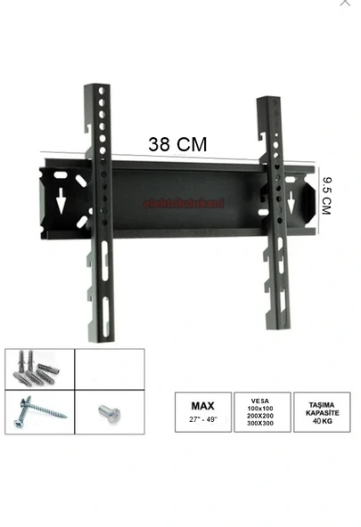 Duvar TV Askı Aparatı 27"-49" (68 - 125 CM)  35Lik ürün görseli 1