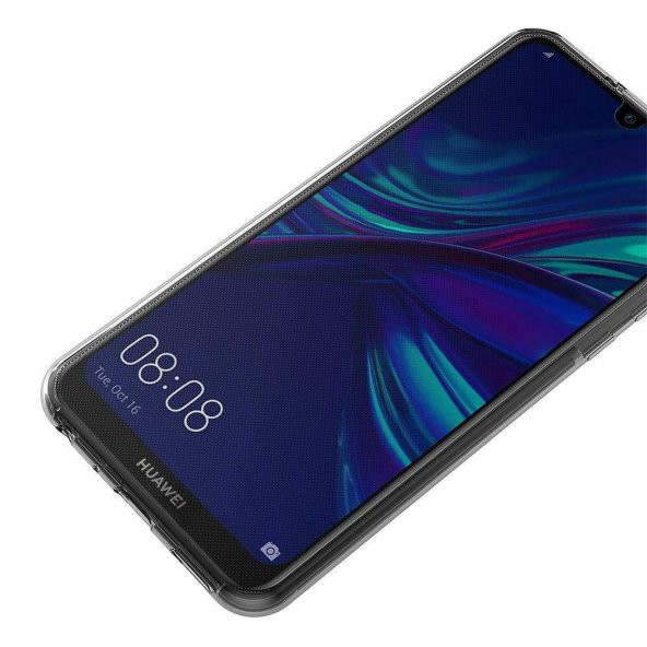 Huawei Y7 2019 360 Derece Şeffaf Silikon Kılıf Komple Koruma - 6