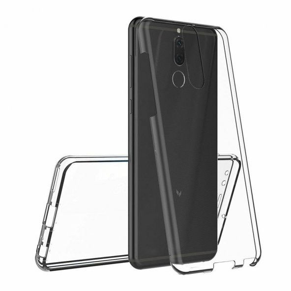 Huawei Mate 10 Pro 360 Derece Şeffaf Silikon Kılıf Komple Koruma - 5