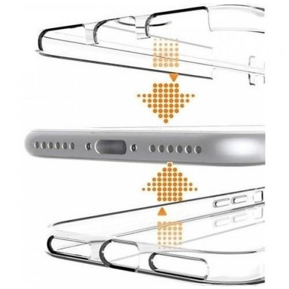 Samsung Galaxy A80 360 Derece Şeffaf Silikon Kılıf Komple Koruma - 3