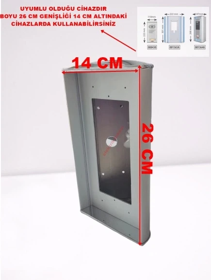 AUDIO Görüntülü Villa Set Zil Paneli Çevirme Aparatı GRİ 268mm x 125mm - 3