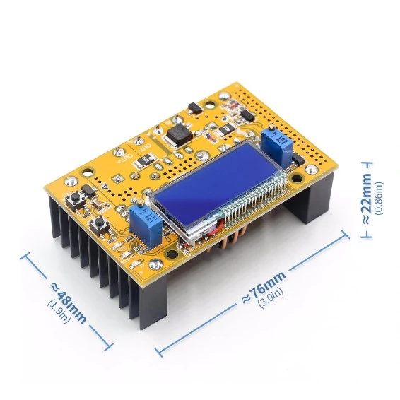 Dc-Dc Converter LCD Ekran Voltaj Akım Göstergeli 10-32V -> 11-60V - 2