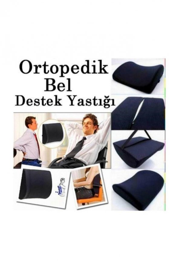 Tam Ortopedik Sırt Minderi Bel Yastığı Destek Dik Duruş Desteği - Resim 3