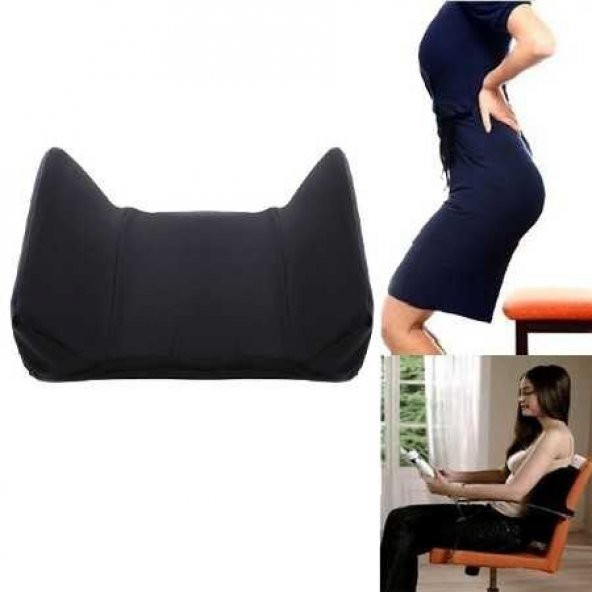 Ortopedik Bel Yastığı Sırt Minderi Sırt Bel Destek Yastığı Minder - Resim 5