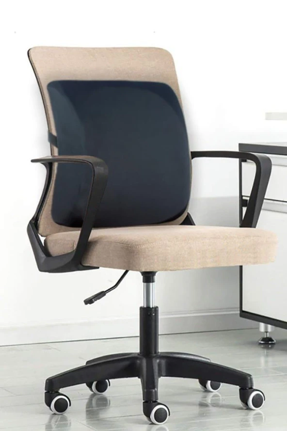 ERGONOMİK OTO BEL MİNDERİ YASTIĞI OFİS KOLTUK SIRT DAYAMA MİNDERİ - 4