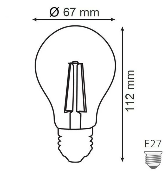 HOROZ 12W RUSTİK LED AMPUL E-27 6400K BEYAZ - 2