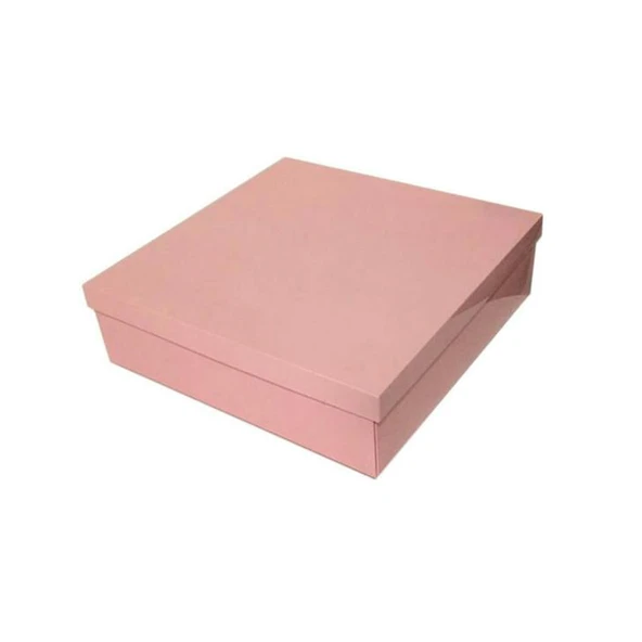 Komple Karton Kutu 35X35X10 CM (10 Adet)  Pembe