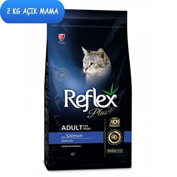 Reflex Plus Somonlu Yetişkin Kedi Maması 2 Kg AÇIK