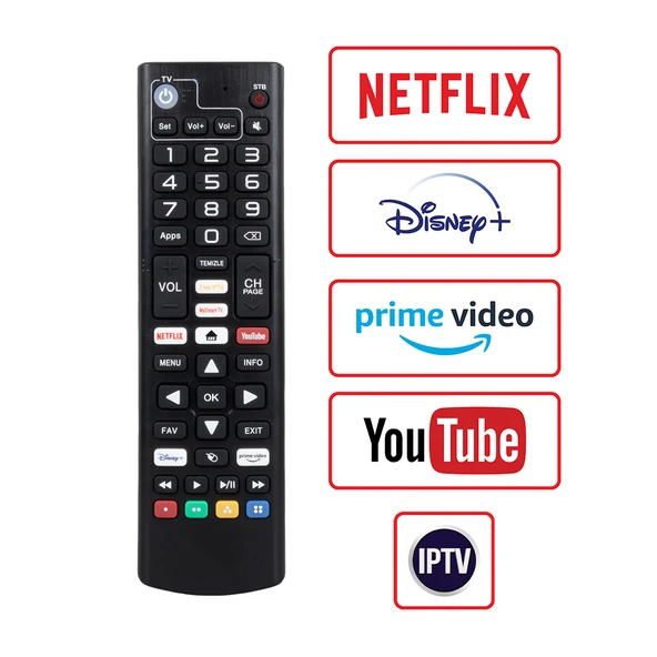 WEKO KR DREAMSTAR ANDROID NETFLIX-YOUTUBE-PRIME VIDEO TUŞLU TV UYUMLU UYDU KUMANDASI
