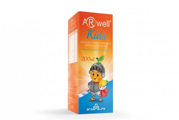 Arwell Kids Betaglukan Vitamin ve Mineraller Sıvı Şurup 200ml
