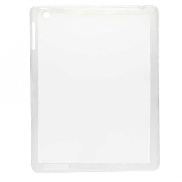 Apple iPad 2 Kılıf Şeffaf Süper Silikon Kapak Darbe Emici Özellikli - 4