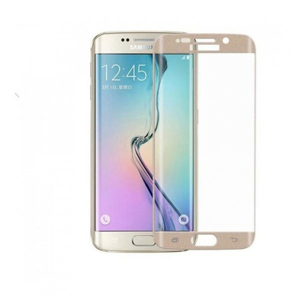 Samsung S6 Edge 3D Komple Kavisli Kırılmaz Full Cam Ekran Koruyucu - 4