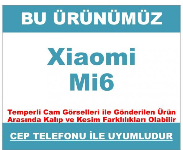 Xiaomi Mi6 Kırılmaz Ekran Koruyucu Temperli Cam-Mi 6 - 2