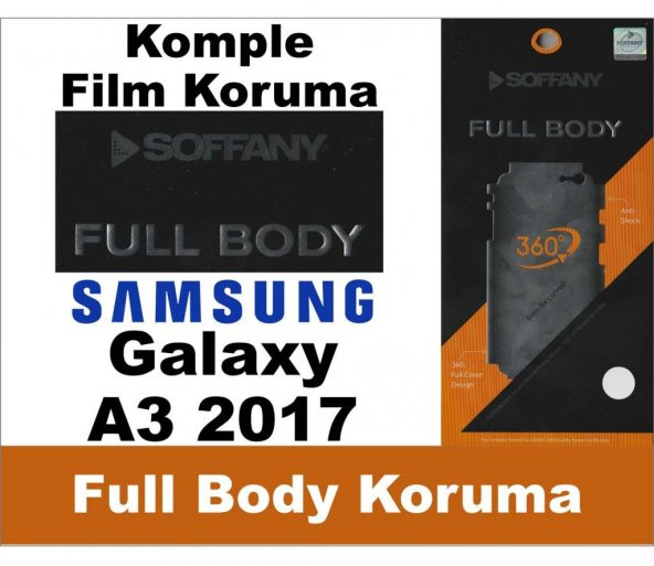 Samsung A3 2017 Full Body Komple Koruma-Nano Film 360 Derece Kılıf