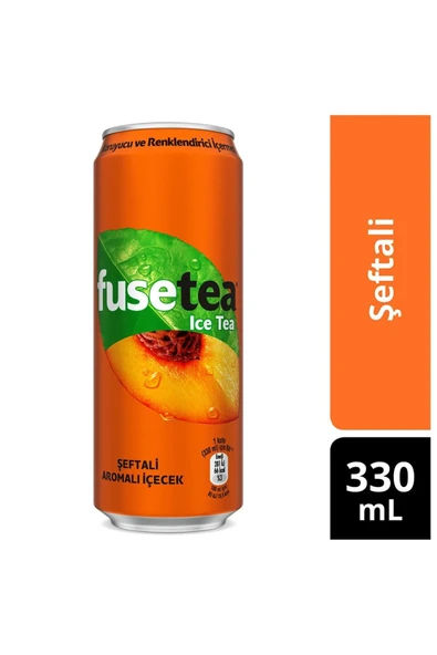 Fuse Tea Şeftali Aromalı Soğuk Çay 330 Ml X 12 Adet - 2