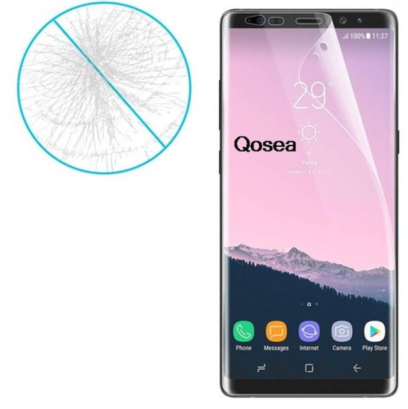 Samsung Galaxy S8 Plus AntiShock 3D Komple Full Ekran Koruma Nano Film SMG950 SMG955 - 10