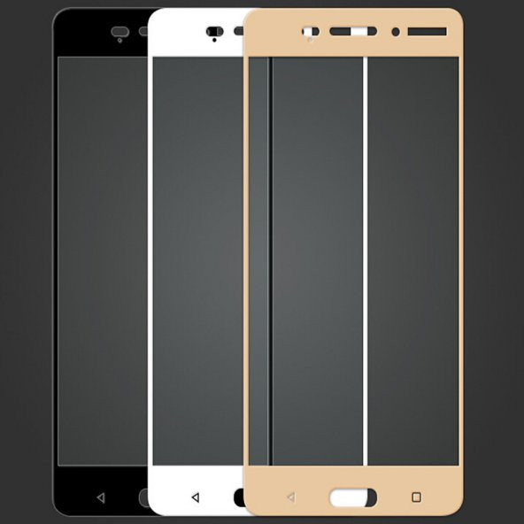 Nokia 6 3D Komple Kapatan Kırılmaz Full Cam Ekran Koruyucu TA1003 TA1000 TA1021 - 4