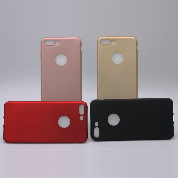 Apple iPhone 7 Plus Lüks Rubber Mat Renkli Silikon Kılıf