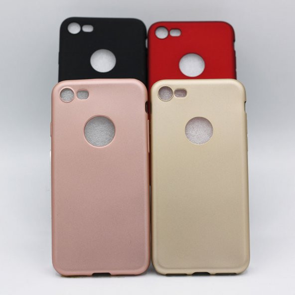 Apple iPhone 7 Lüks Rubber Mat Renkli Silikon Kılıf