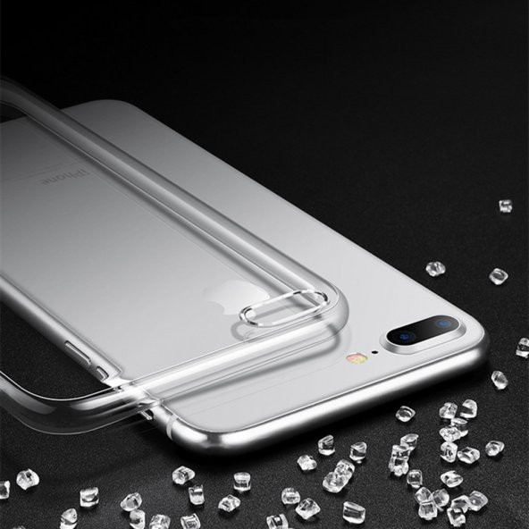 iPhone 8 Şeffaf Silikon Kılıf Ultra İnce 0,20 mm - 5