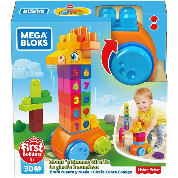 Fisher Price Mega Bloks Sayıları Öğreniyorum Hareketli Zürafa ürün görseli