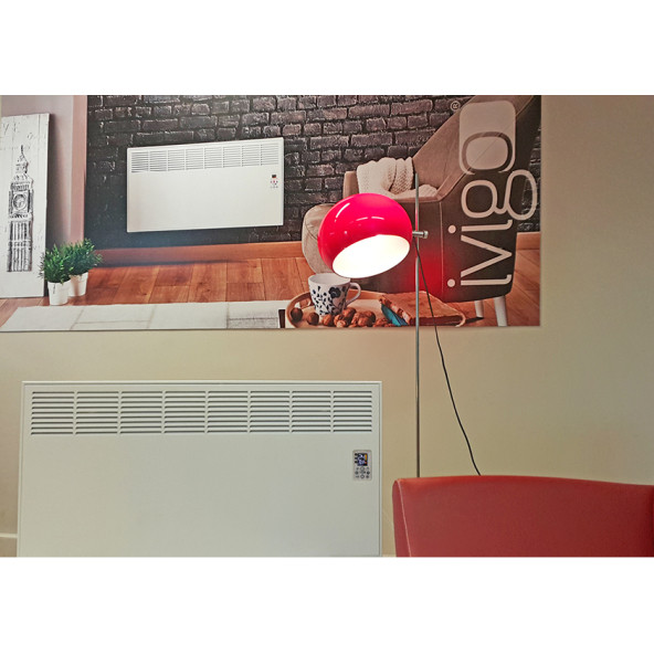 İVİGO Profesyonel 500 Watt Kumandalı Elektrikli Konvektör Isıtıcı AYAKLI / Beyaz - 6