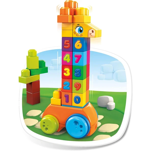 Fisher Price Mega Bloks Sayıları Öğreniyorum Hareketli Zürafa - Resim 4
