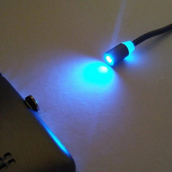 Type-C Usb Girişli Manyetik Mıknatıslı Şarj Kablosu - MAN254 - 5