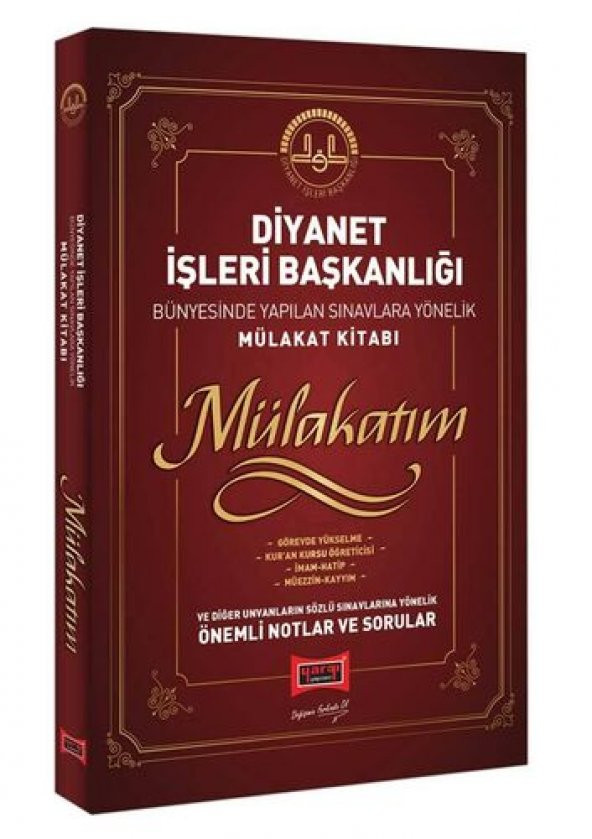 2021 Yargı Yayınları Mülakatım Diyanet İşleri Başkanlığı Bünyesinde Yapılan Sınavlara Yönelik Mülakat Kitabı - 408 Sayfa - 1