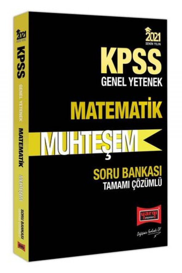 Yargı Yayınları 2021 KPSS Muhteşem Matematik Tamamı Çözümlü Soru Bankası