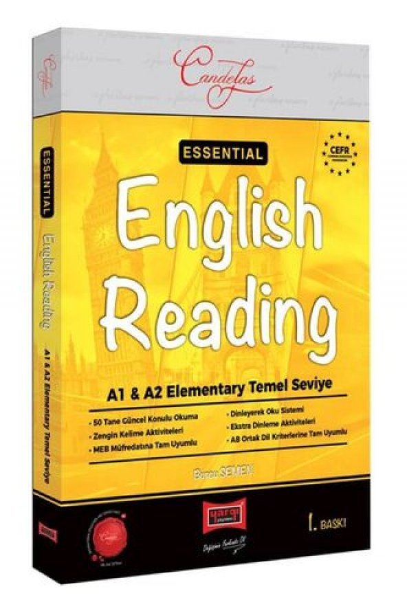 Yargı Yayınları Essential English Reading A1 & A2 Elementary Temel Seviye - Burcu Semen