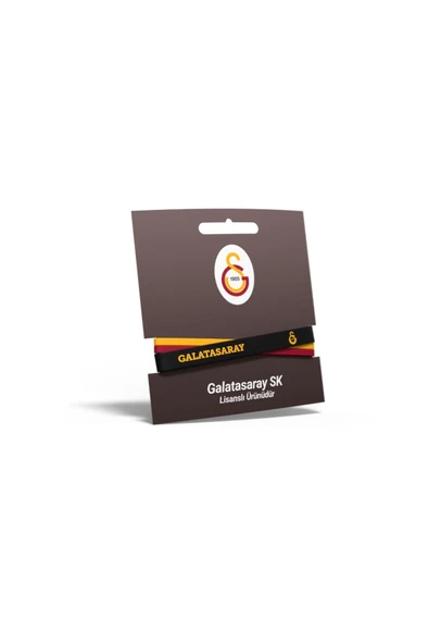 Galatasaray Orijinal Lisanslı 3'lü Silikon Bileklik Hediyelik Ahşap Kutulu - 3
