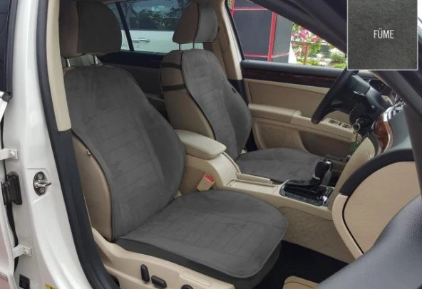 Ford Connect Yeni Nesil Koltuk Koruyucu 2006-2016 Ön 2 Li Kılıf Minder Füme - 2