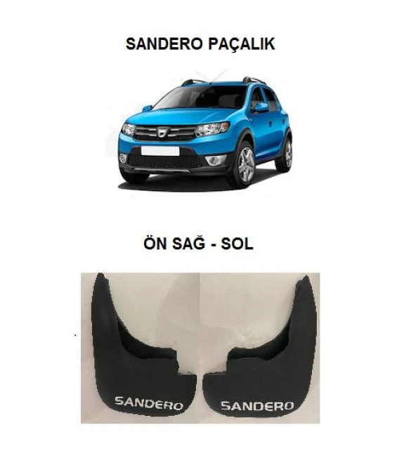 Dacia Sandero Paçalık Tozluk Çamur 2 Parça Ön 2012 2020