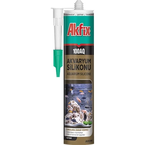Akfix 100AQ Akvaryum Silikonu Şeffaf 280ml ürün görseli