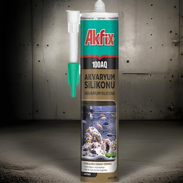 Akfix 100AQ Akvaryum Silikonu Şeffaf 280ml - 3